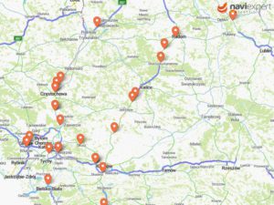 mapa gdzie stoi policja